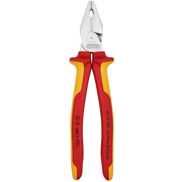 Knipex 1000V Insulated 225mm Chrome High Leverage Combination