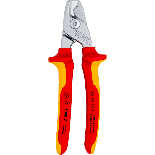 Knipex 95 12 160 Cable Shears, 6 1/4 StepCut