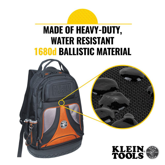 Klein Tools 368mm Black Tradesman Pro Tool Bag Backpack - 39