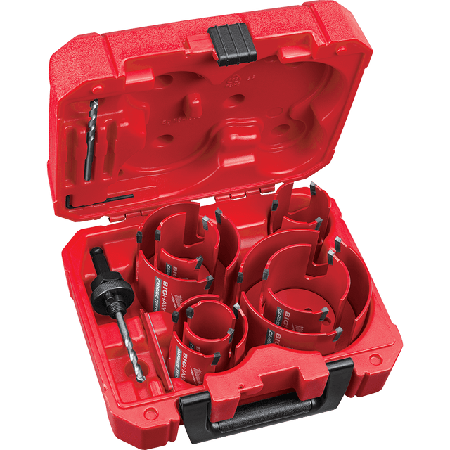 Milwaukee 10 Piece BIG HAWG TCT Hole Saw Set 49569298 TradeTools