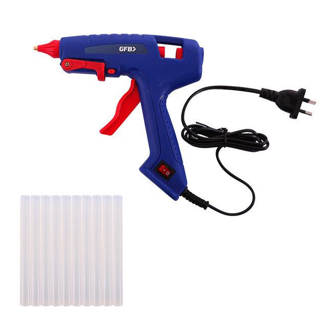 Chandler Tool Commercial Glue Gun - 100 Watt - 10 Hot Glue Sticks & Patented Base Stand Included - Heavy Duty High Temp for Construction, Home