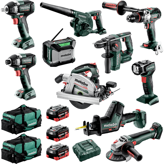 Metabo 18V 5.5Ah Brushless Cordless 10 Piece Combo Kit