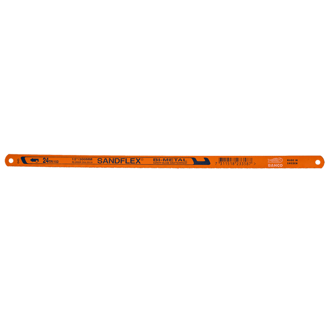 Bahco Sandflex Bi-Metal Hand 24TPI Hacksaw Blade - 3906-300-24