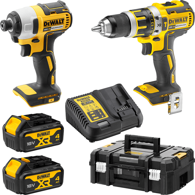 DeWALT 18V 4.0Ah Brushless 2 Piece Combo Kit DCK2066M2T XE