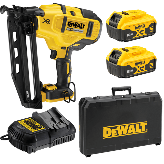 Dewalt - DeWalt DCN660N Cloueuse sans fil 32-63 mm 18V Brushless + 1x  Batterie 5,0 Ah + Coffret - sans chargeur - Cloueuses - Rue du Commerce