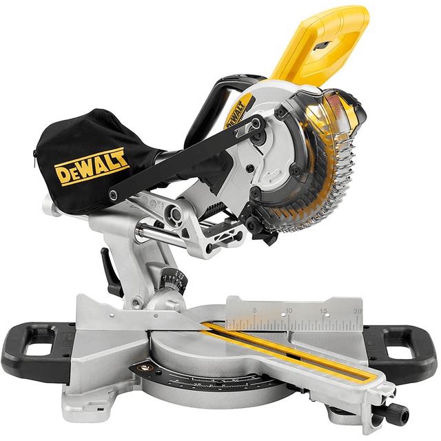 DeWALT 18V 184mm Cordless Sliding Mitre Saw Skin DCS365N XE