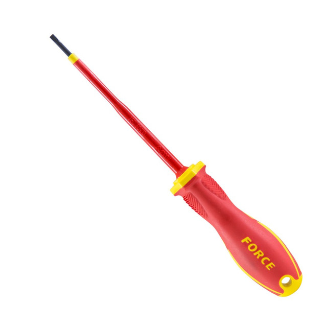 Insulated flat shop head screwdriver