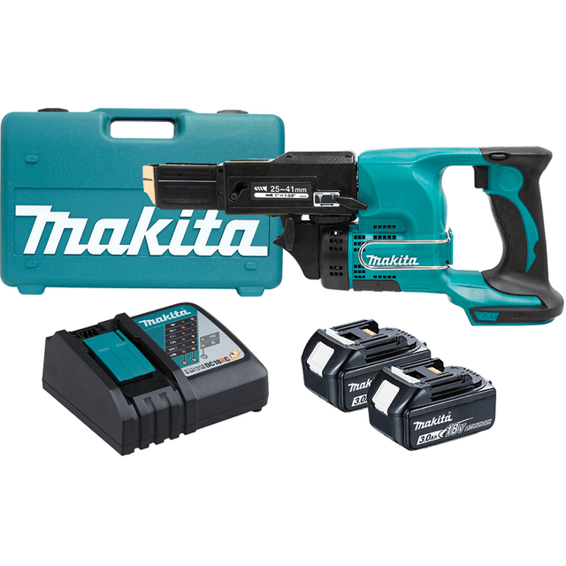 Makita 18V 3.0Ah Cordless Autofeed Screw Gun Kit DFR450RFEX