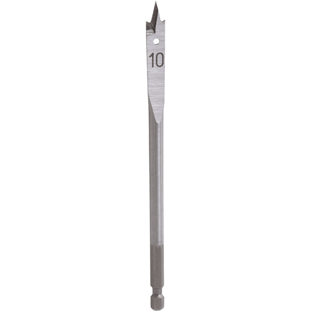 Timber Spade Bit Renegade Industrial 10mm Timber Cut Spade Bit - RISB10 | TradeTools