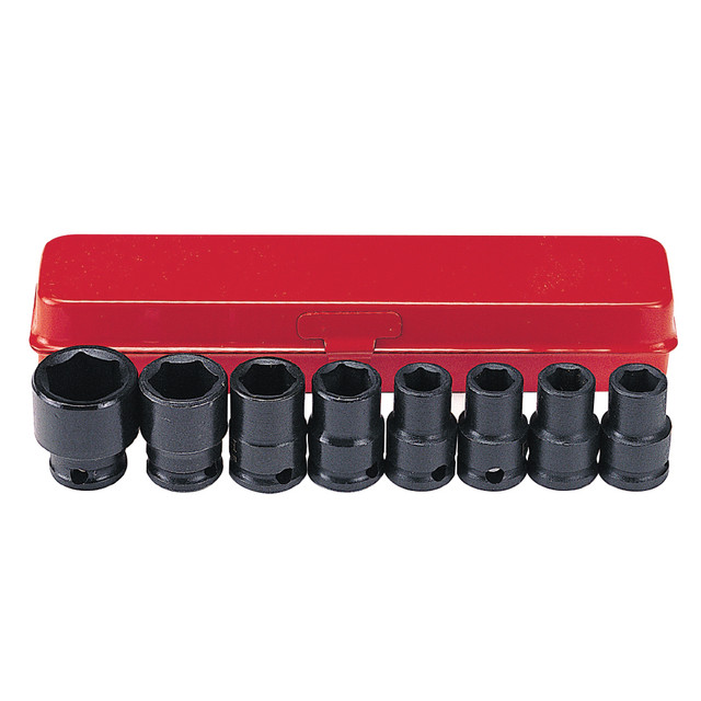 Force 3/8 Drive 8 Piece Metric Impact Socket Set - 3083