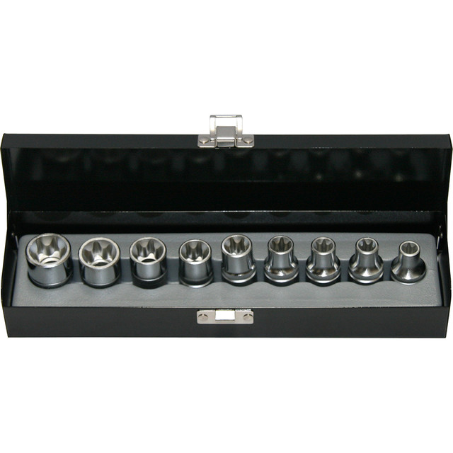 Force 1/2 Drive 9 Piece Hex Imperial Socket Set - 4101S