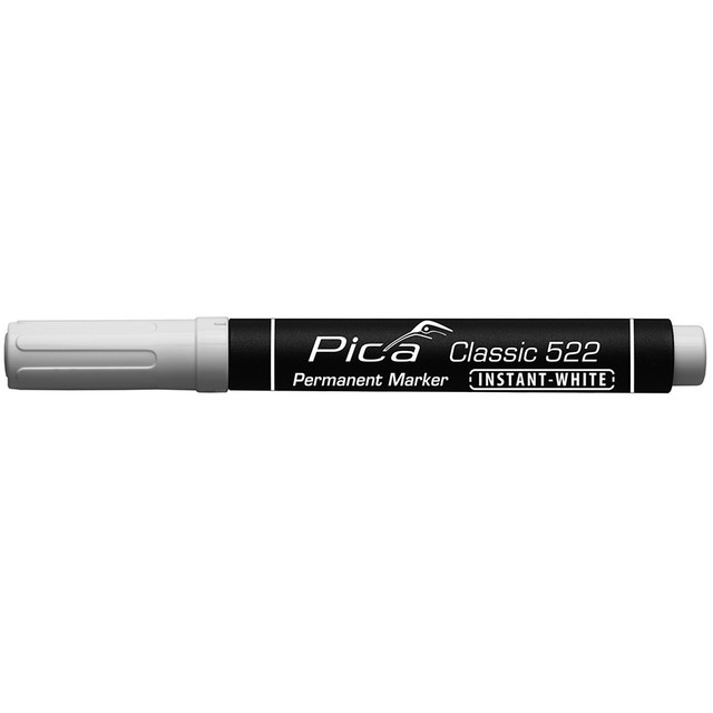 Pica 532/52 Stylo Permanent 1-2mm rond blanc, blister 