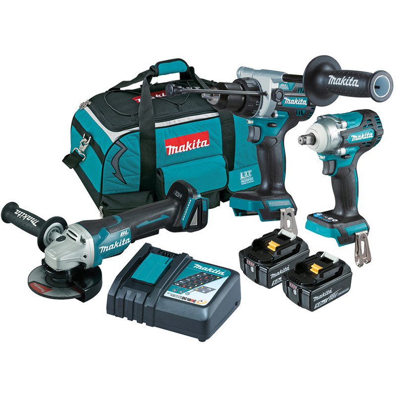 Makita 18V Brushless Cordless Piece Combo Kit DLX3150TX1