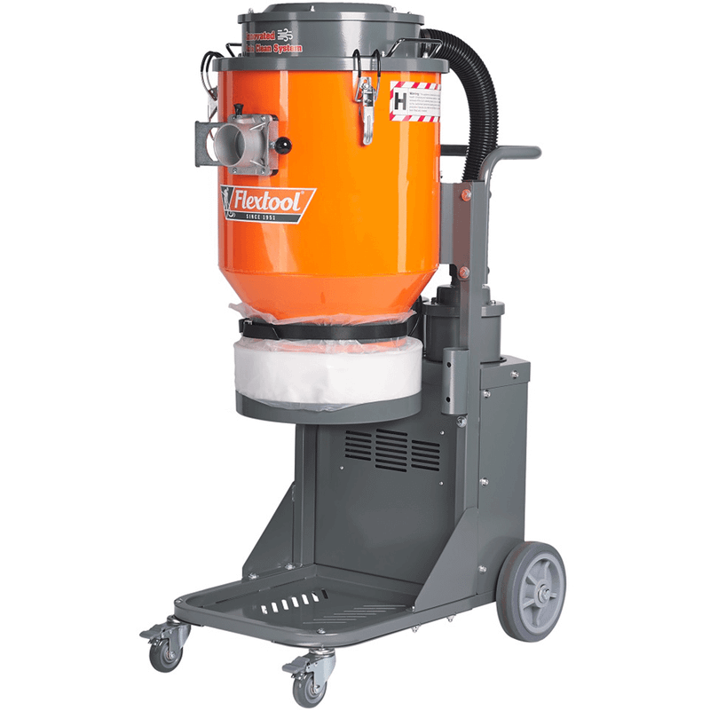 Flextool FDC-1A 2x 1200W Automatic Pulse H-Class HEPA Dust Extractor ...