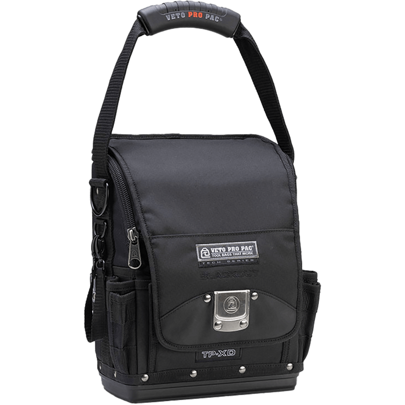 Veto Pro Pac TP-XD Blackout Tech HVAC Deep Tool Pouch With Plastic