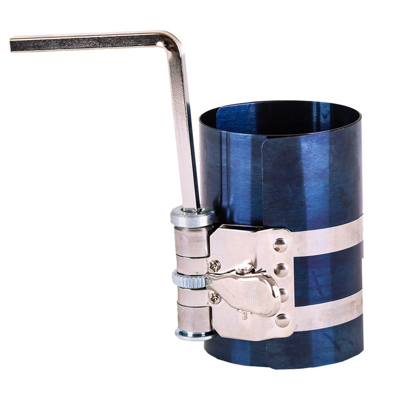Engine Piston Ring Compressor Tool Installer 53-175mm 3 Inch Ratcheting for Auto Repair Shops (15.2cm/6in