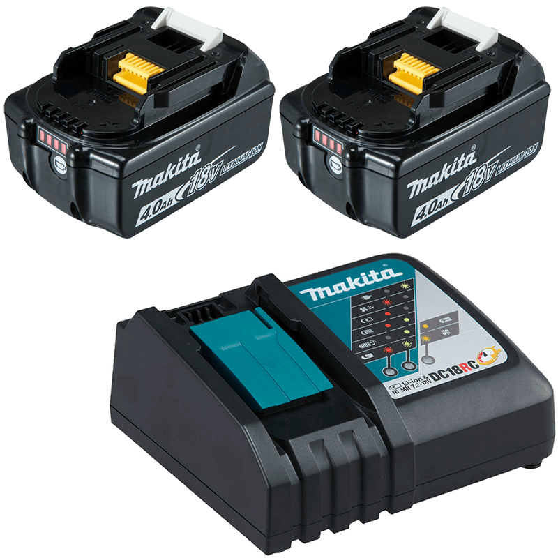 Makita 18V Single Port Rapid Charger With x Batteries