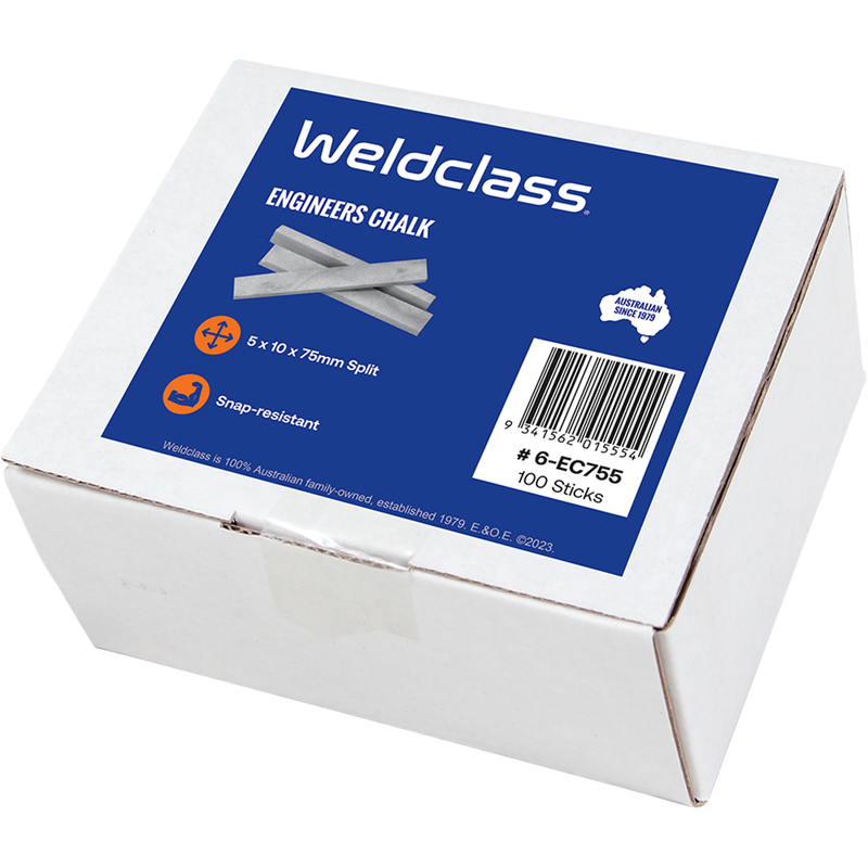 Weldclass 75 x 10 x 5mm Split Engineers Chalk - 100 Pack - 6-EC755 ...