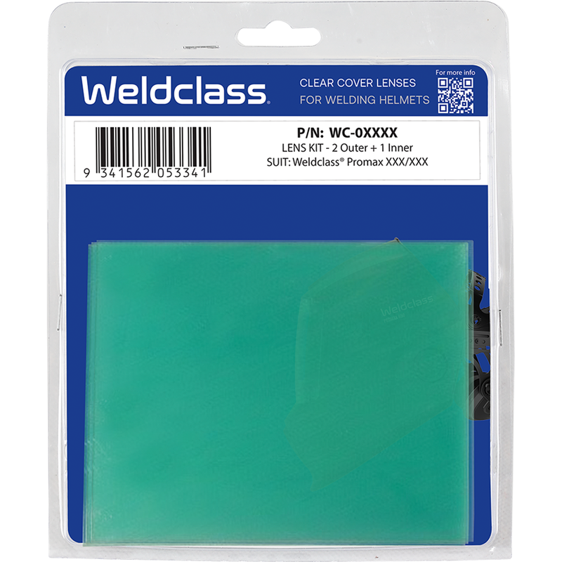 Weld Class Weldclass PROMAX 150 Clear Replacement Auto Welding Helmet Lens Kit ...