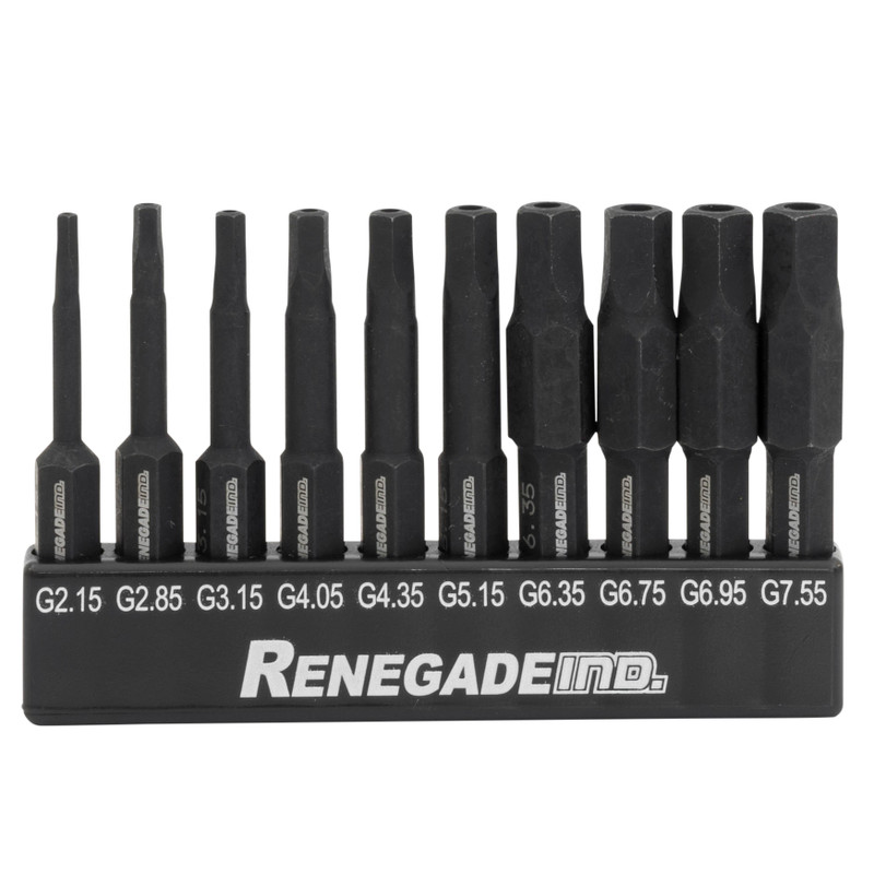 Renegade Industrial 10 Piece Pentagonal Magnetic Drive Bit Set ...
