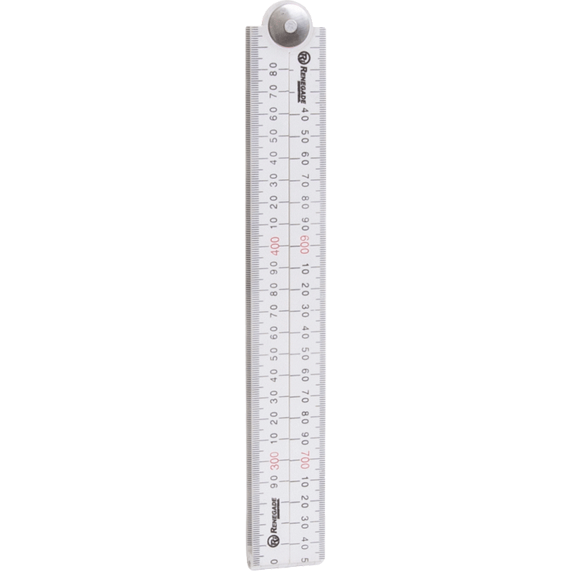 Renegade Industrial 1M Bevelled Edged Folding Ruler - RIFR1MT | TradeTools