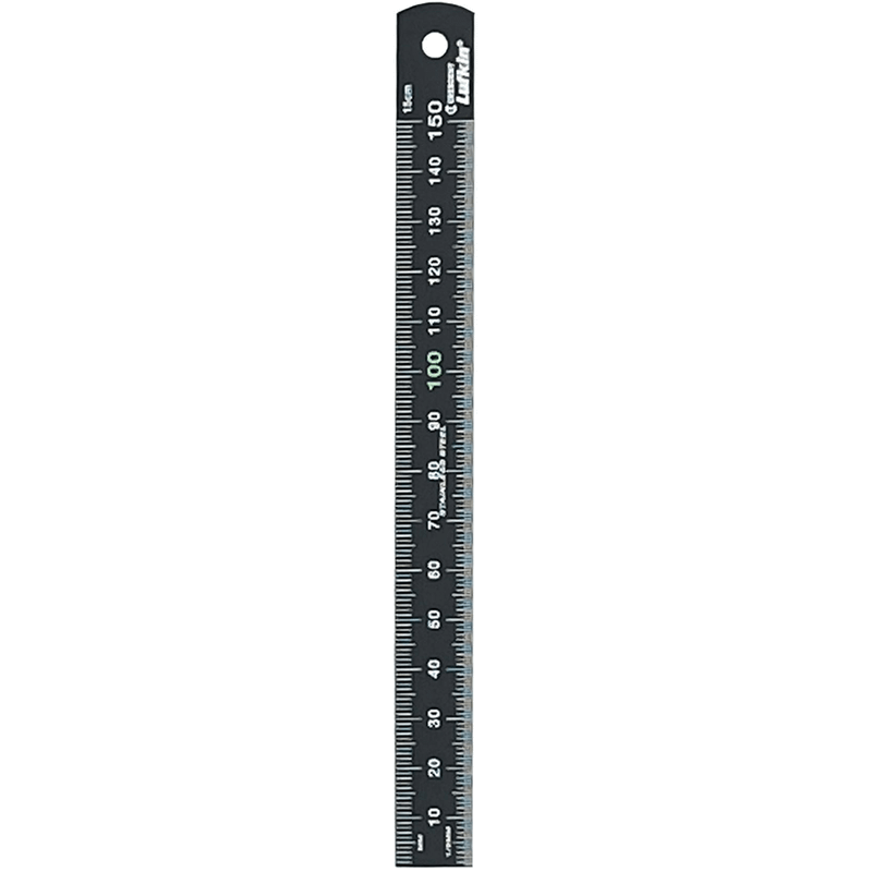 Crescent Lufkin 150mm Nite Eye Black Stainless Steel Ruler - LSR150NE ...