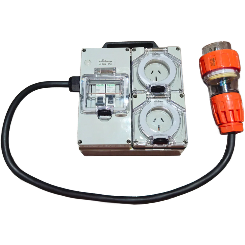 Genelite 32 Amp to 2x15 Amp Splitter Powerboard - GSB-32x2x15-1 ...