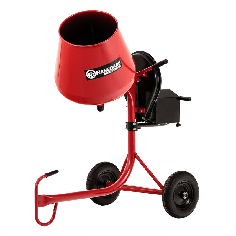 Renegade Industrial 370W Motor 2.2 Cu Ft Upright Concrete Mixer