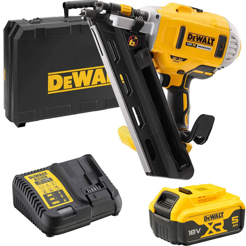 DeWALT 18V 5.0Ah Brushless Cordless Frame Gun Kit DCN692P1XE