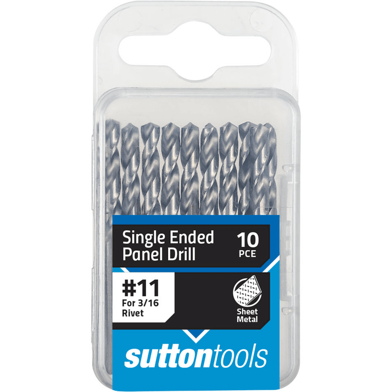 Sutton #11 Single Ended Silver Bullet Panel Rivet HSS Drill Bits