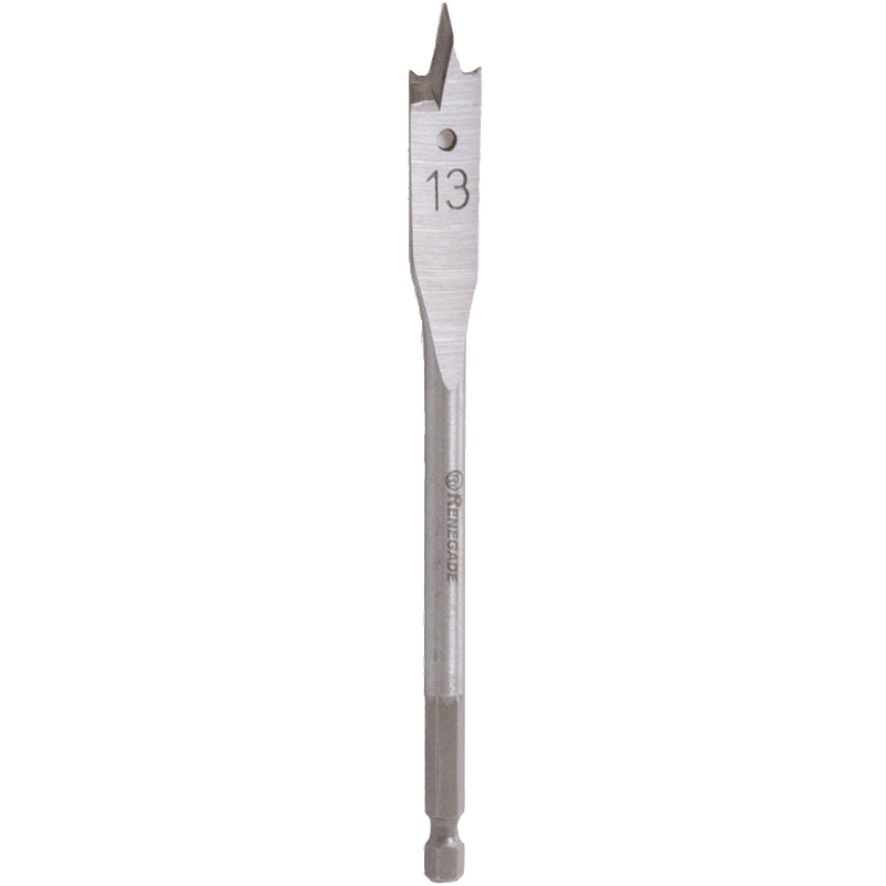 Timber Spade Bit Renegade Industrial 13mm Timber Cut Spade Bit - RISB13 | TradeTools