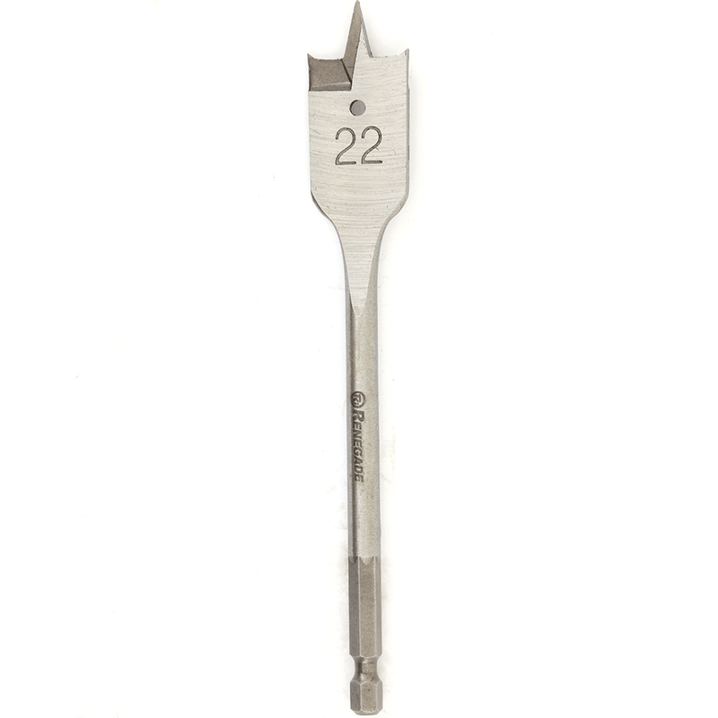 Timber Spade Bit Renegade Industrial 22mm Timber Cut Spade Bit - RISB22 | TradeTools