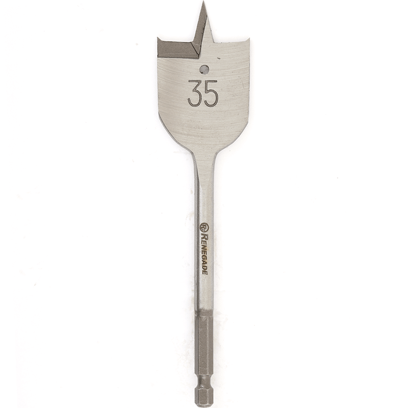 Timber Spade Bit Renegade Industrial 35mm Timber Cut Spade Bit - RISB35 | TradeTools