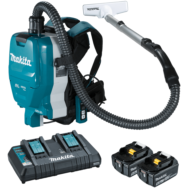 Makita 18V x2 Brushless Back Cordless Vacuum Kit DVC261TX13