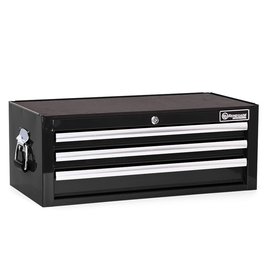 Renegade Industrial 26" 3 Drawer Black Middle Stacker Tool Chest - RII ...