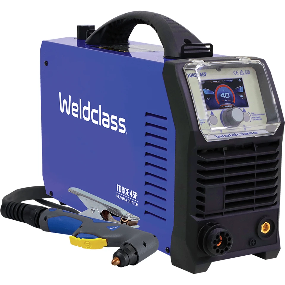 Weldclass FORCE 45P Plasma Cutter 40A, 20mm Clean Cut, 15A Plug