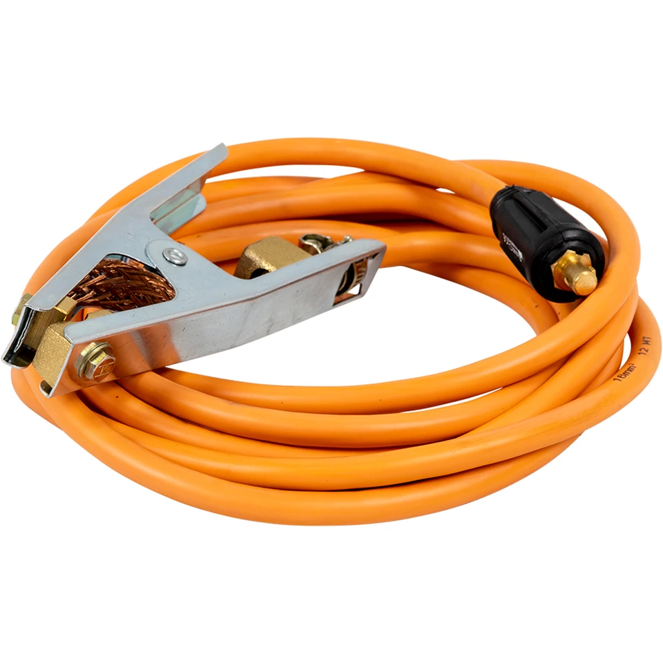 Weldclass Welding Earth Lead 200A, 4m x 16mm2 Cable with 10-25 Dinse Plug