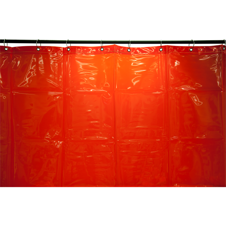 Weldclass Welding Curtain 1.8 x 3.4m Red, Fire Retardant Welding Screen