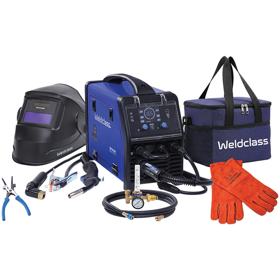 Weldclass FURY 165 MPST Pulse MIG/Stick/TIG Welder 165A, 10A Plug, Value Kit — image 2
