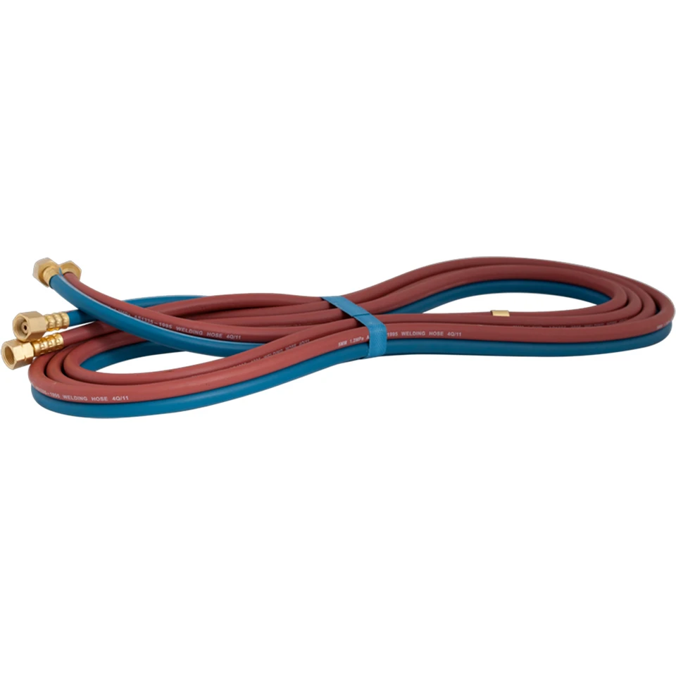 Weldclass Twin Oxy/Acetylene Welding Hose Set 15m, 5mm ID with Fittings