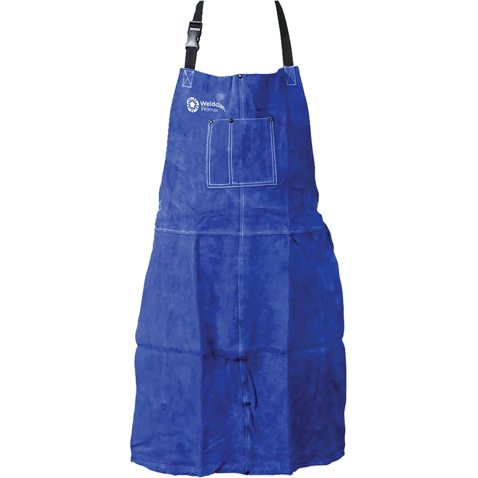 Weldclass PROMAX Blue Leather Welding Apron 900 x 600mm