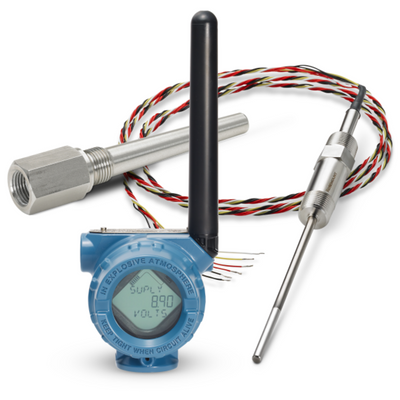Rosemount™ 214C RTD Temperature Sensor, 648 Transmitter and 114C Thermowell
