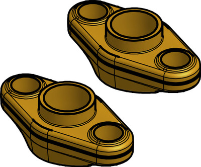 Danfoss 006-1158 Flange set, Flange, 22 mm, Soldering