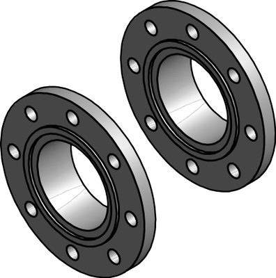 Danfoss 027F2123 Flange set, Flange, 100 mm, Butt weld