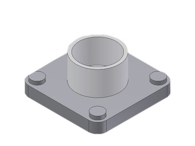 Danfoss 027L2442 Flange set, Flange, 42 mm, Soldering