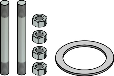 Danfoss 006-1104 Flanges, Staybolt set M12 x 188 EVRA 10/15, EVRA 15; EVRA 10