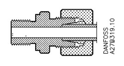 Danfoss 027B2063 ICM / ICS / ICLX accessories, Pressure gauge connector (PMC), PM; ICS