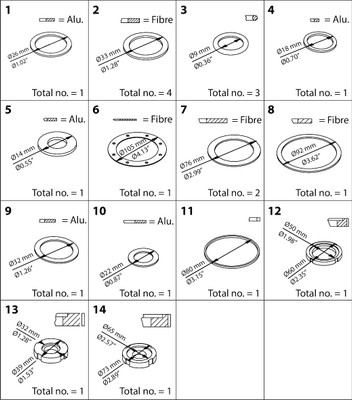 Danfoss 027F3154 Repair kit, Repair kit