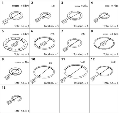 Danfoss 027H5014 Inspection kit, Inspection kit