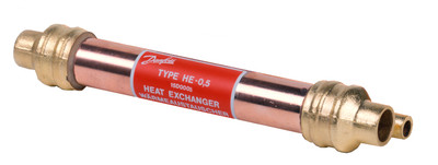 Danfoss 015D0001 Tube-in-tube heat exchanger, HE 0.5